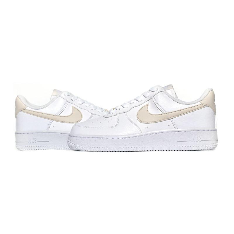 Air force 1 07 white beige metallic clearance gold