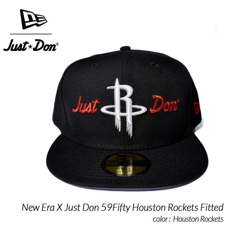 New Era X Just Don 59Fifty Houston Rockets Fitted ニューエラ ジャストドン ヒューストンロケッツ ( 黒 キャップ 帽子 CAP 60229020 )｜precious-place