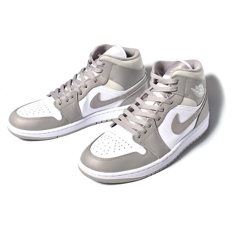 NIKE AIR JORDAN 1 MID "Linen" ナイキ エア ジョーダン 1 ミッド スニーカー ( グレーベージュ 白 554724-082 )｜precious-place｜03