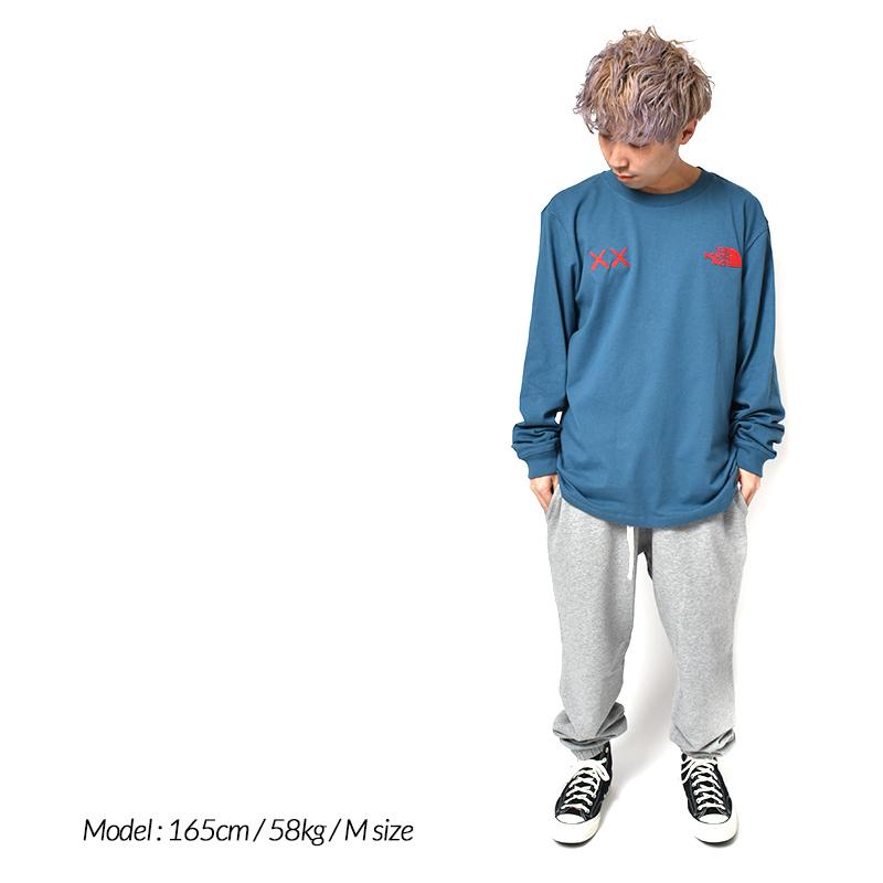 ネコポス配送】日本未発売 KAWS x The North Face LS TEE ザ ノース