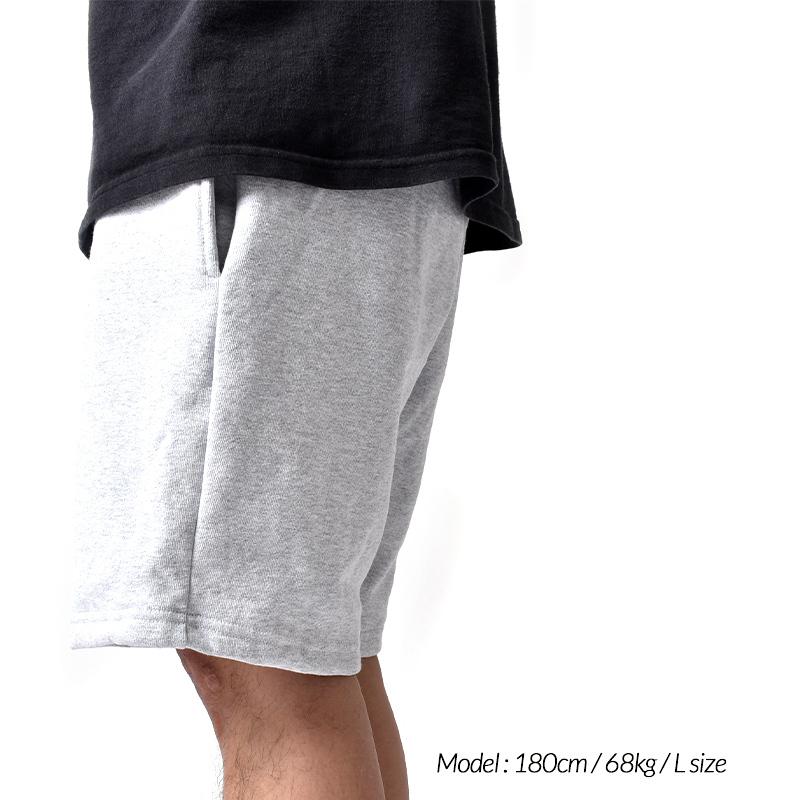 LOS ANGELES APPAREL 14oz Heavy Fleece Mid Short Pant Ash