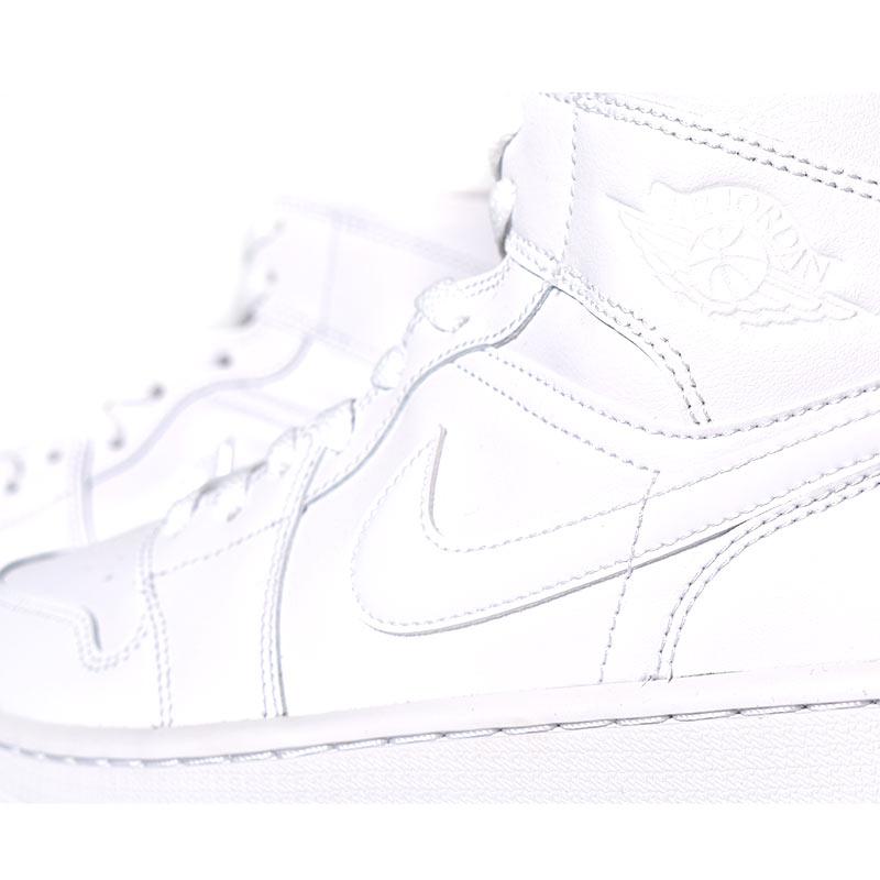 NIKE WMNS AIR JORDAN 1 MID "TRIPLE WHITE" ナイキ ウィメンズ エアジョーダン ミッド スニーカー ( 白 ホワイト メンズサイズ DV0991-111 )｜precious-place｜08