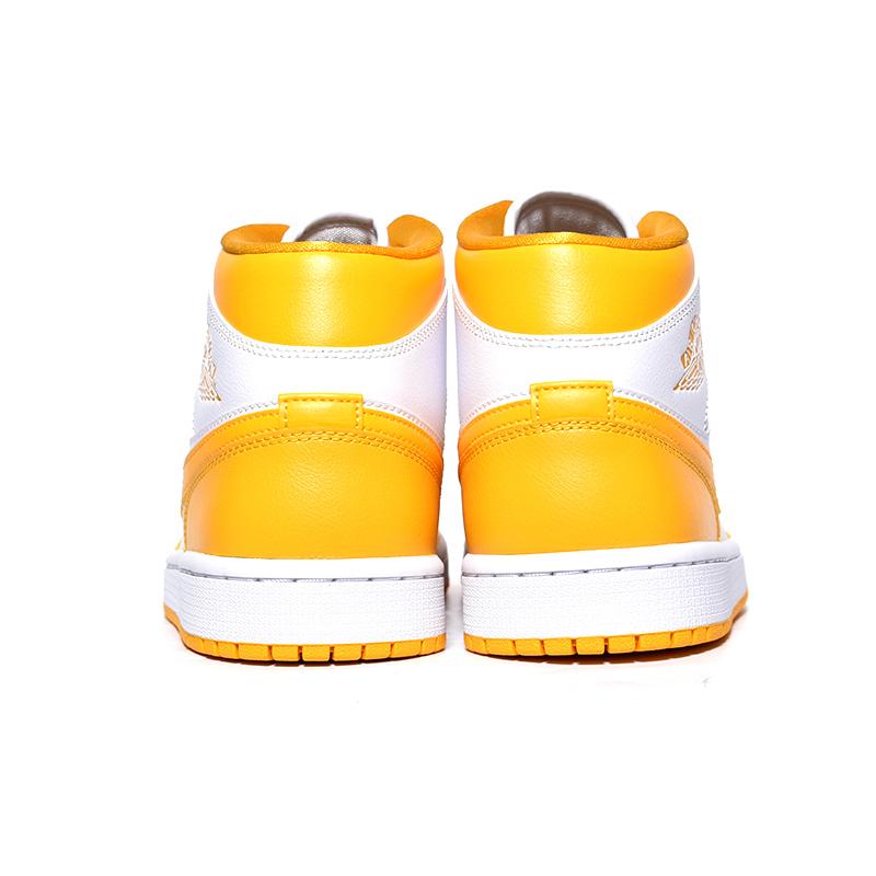 NIKE WMNS AIR JORDAN 1 MID "LEMON" ナイキ ウィメンズ エアジョーダン ミッド スニーカー ( レモン 黄色 イエロー 白 ホワイト BQ6472-117 )｜precious-place｜04