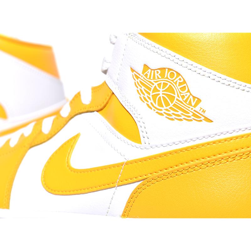 NIKE WMNS AIR JORDAN 1 MID "LEMON" ナイキ ウィメンズ エアジョーダン ミッド スニーカー ( レモン 黄色 イエロー 白 ホワイト BQ6472-117 )｜precious-place｜08