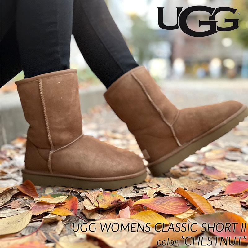 UGG WOMENS CLASSIC SHORT II CHESTNUT アグ ムートンブーツ UGG WOMENS CLASSIC SHORT II CHESTNUT アグ ムートンブーツ