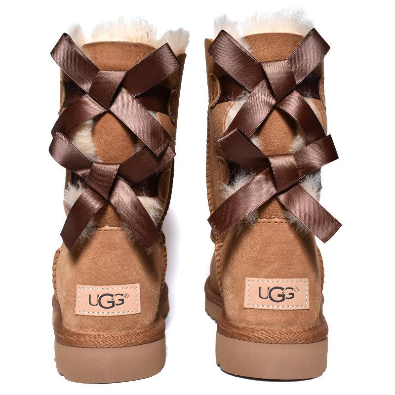 UGG WOMENS BAILEY BOW II CHESTNUT アグ ムートンブーツ UGG WOMENS BAILEY BOW II CHESTNUT アグ ムートンブーツ