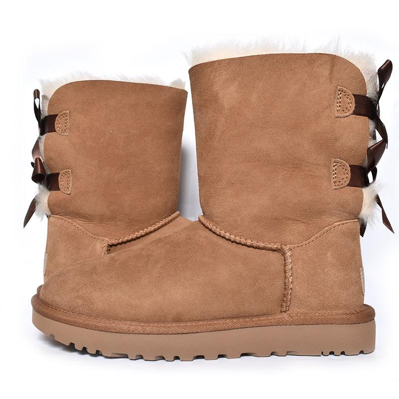 UGG WOMENS BAILEY BOW II CHESTNUT アグ ムートンブーツ UGG WOMENS BAILEY BOW II CHESTNUT アグ ムートンブーツ