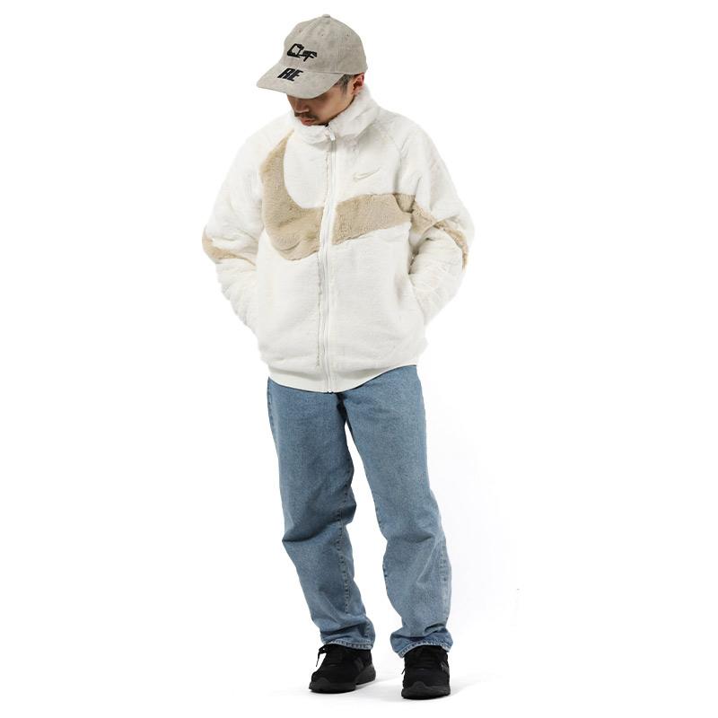 NIKE 日本未発売 NSW BIG SWOOSH FUR JACKET WHITE ナイキ NIKE 日本未発売 NSW BIG SWOOSH FUR JACKET WHITE ナイキ
