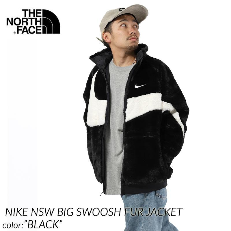 日本未発売 NIKE NSW BIG SWOOSH FUR JACKET BLACK ナイキ