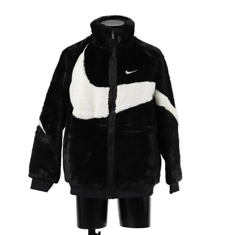NIKE 日本未発売 NSW BIG SWOOSH FUR JACKET BLACK ナイキ NIKE 日本未発売 NSW BIG SWOOSH FUR JACKET BLACK ナイキ