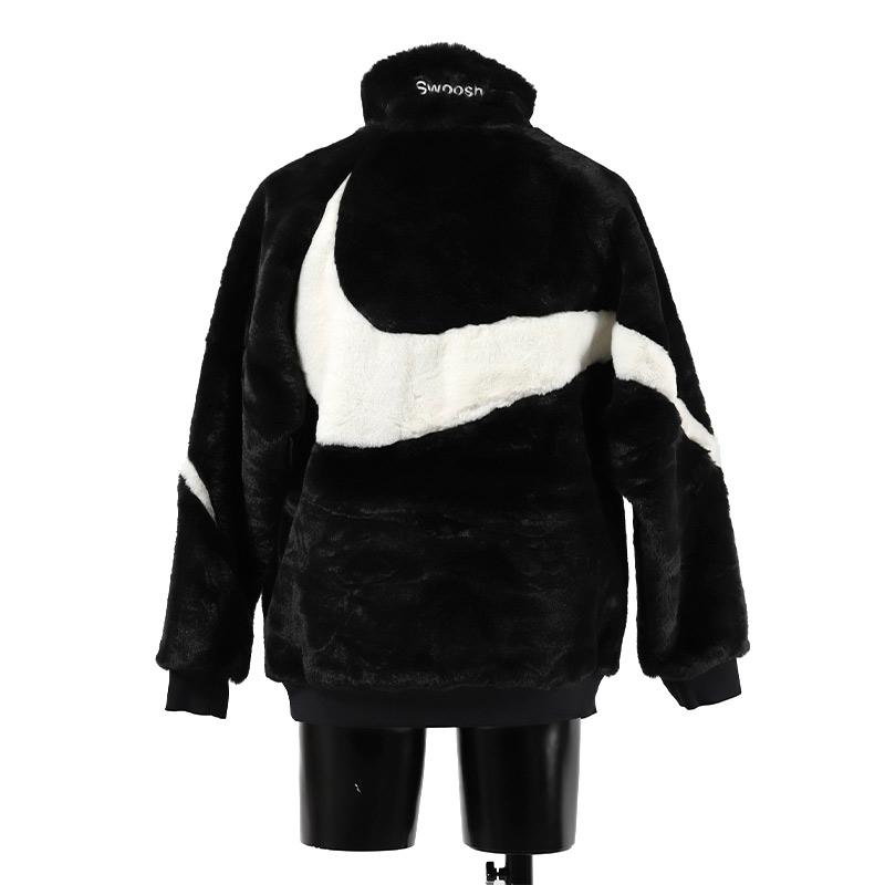NIKE 日本未発売 NSW BIG SWOOSH FUR JACKET BLACK ナイキ NIKE 日本未発売 NSW BIG SWOOSH FUR JACKET BLACK ナイキ