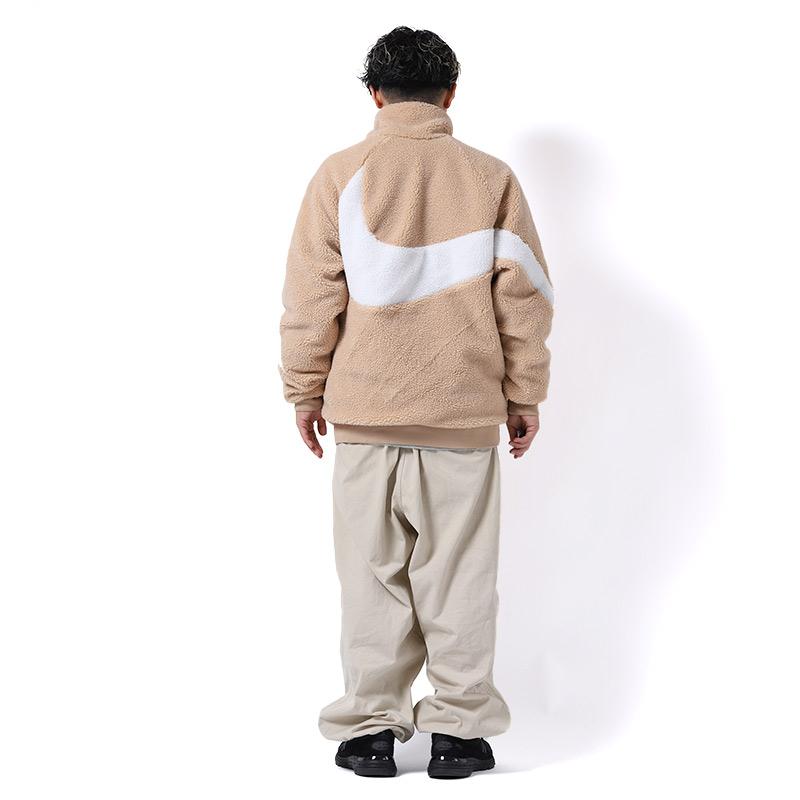 NIKE BIG SWOOSH BOA JACKET BEIGE × WHITE ナイキ ビッグ NIKE BIG SWOOSH BOA JACKET BEIGE × WHITE ナイキ ビッグ