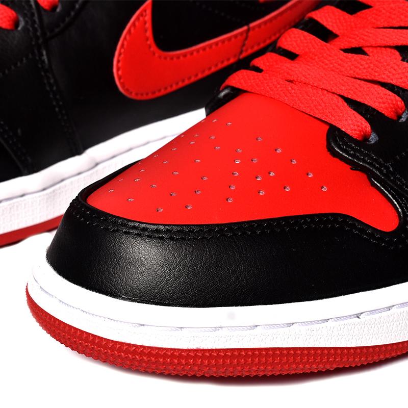 NIKE AIR JORDAN 1 MID "Bred Toe" ナイキ エア ジョーダン 1 ミッド スニーカー ( ブレッドトゥ 黒 赤 ブラック レッド メンズ DQ8426-060 )｜precious-place｜06