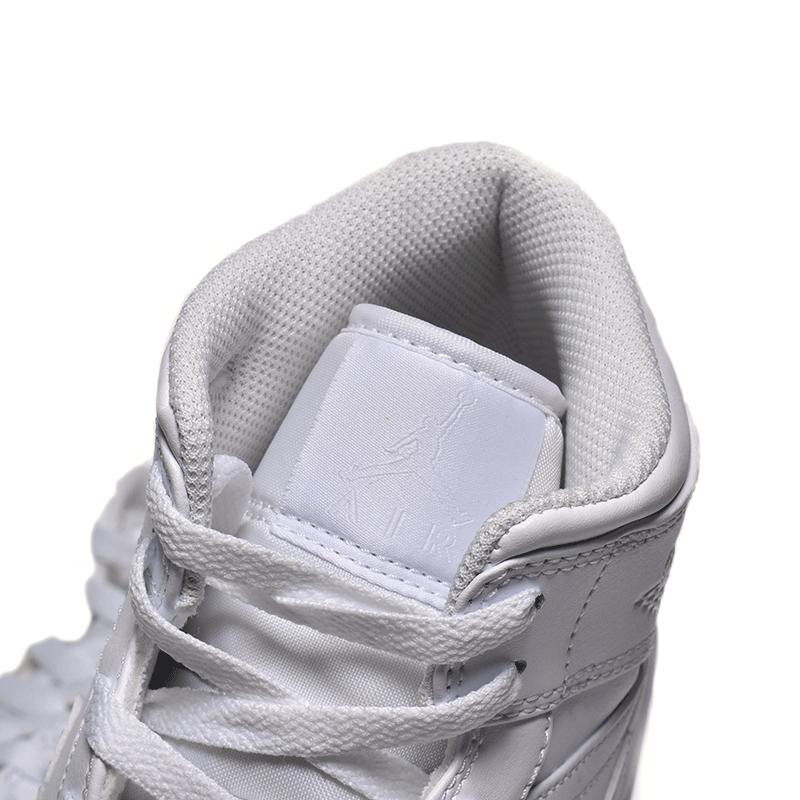 NIKE AIR JORDAN 1 MID "TRIPLE WHITE" ナイキ エア ジョーダン 1 ミッド スニーカー ( 白 ホワイト メンズ 554724-136 )｜precious-place｜07