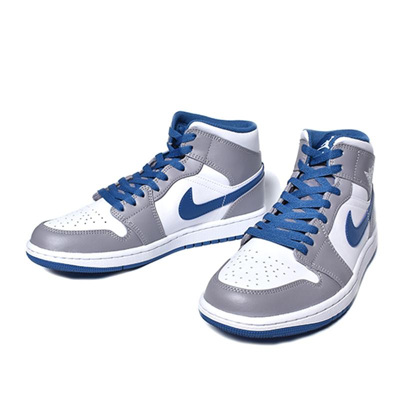 NIKE AIR JORDAN MID "True Blue" ナイキ エア ジョーダン ミッド スニーカー グレー 灰色 青 ブルー トゥルーブルー メンズ DQ8426-014 :4275:PRECIOUS PLACE 通販 エアジョーダン AIR JORDAN 灰色 グレー エアジョーダン