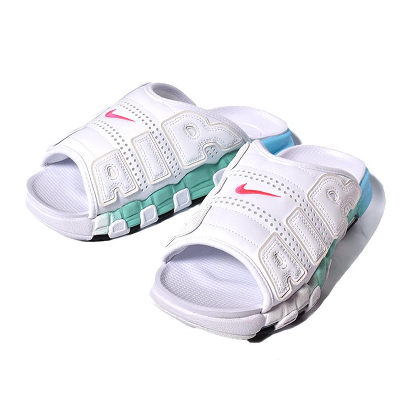 日本未発売 NIKE AIR MORE UPTEMPO SLIDE “White Mint Blue” ナイキ エア モア アップテンポ スライド スニーカー ( 海外限定 白 モアテン FN3437-161 )｜precious-place｜02