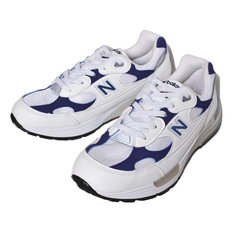 NEW BALANCE M992EC "made in USA" WHITE NAVY ニューバランス スニーカー ( 白 ホワイト 紺