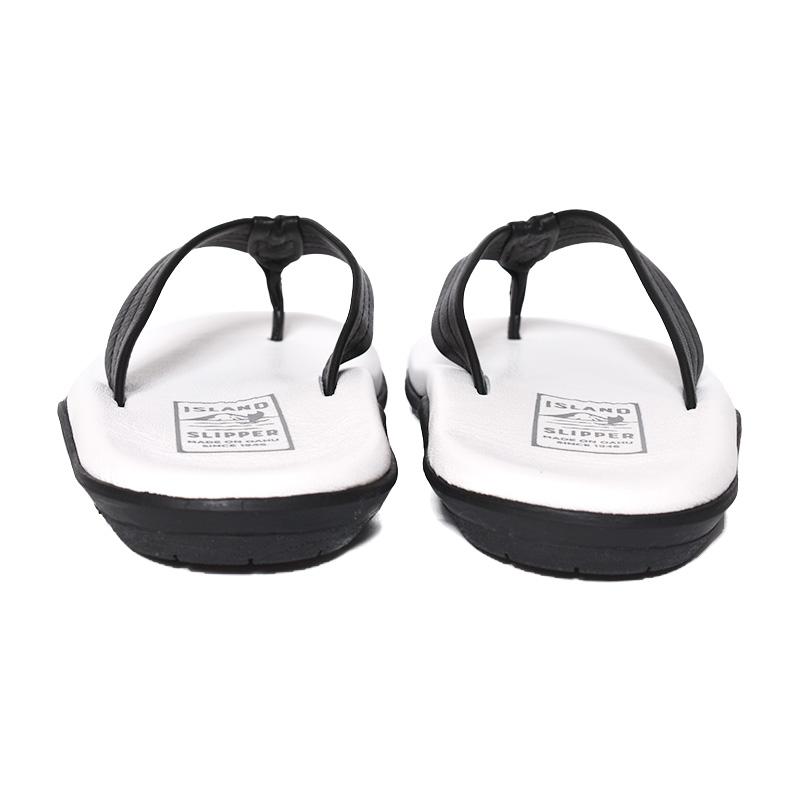 【国内正規品】ISLAND SLIPPER LEATHER THONG "WHITE BLACK" アイランド スリッパ レザートング サンダル ( 白 黒 ホワイト ブラック ビーチ PB202 )｜precious-place｜03