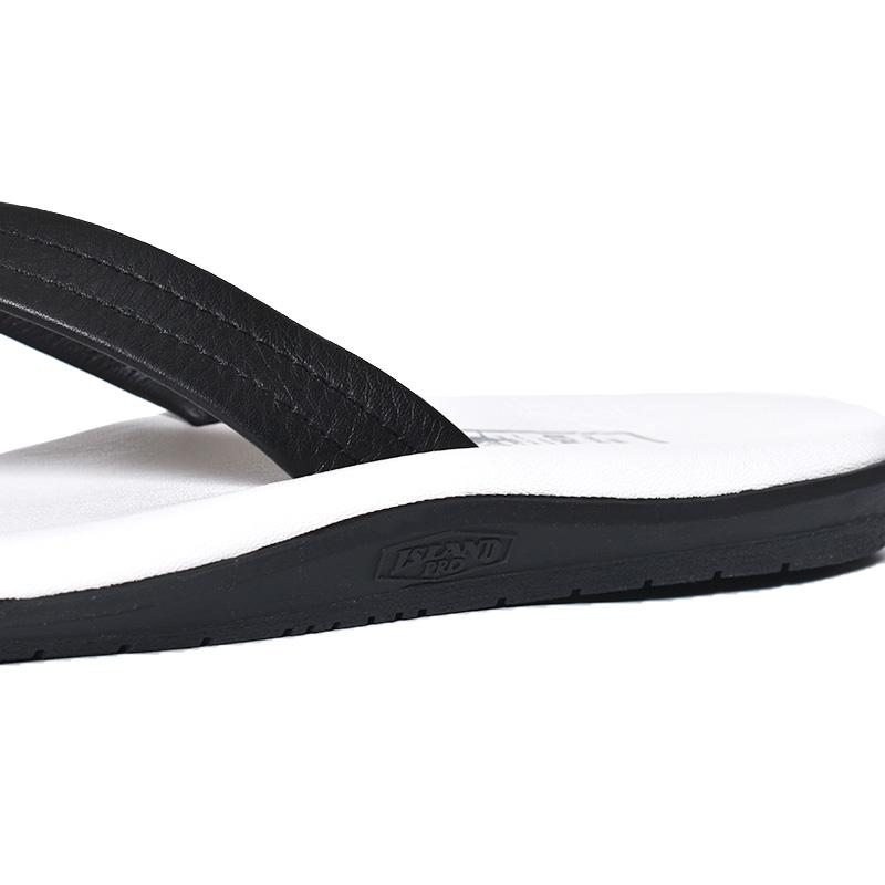 【国内正規品】ISLAND SLIPPER LEATHER THONG "WHITE BLACK" アイランド スリッパ レザートング サンダル ( 白 黒 ホワイト ブラック ビーチ PB202 )｜precious-place｜05