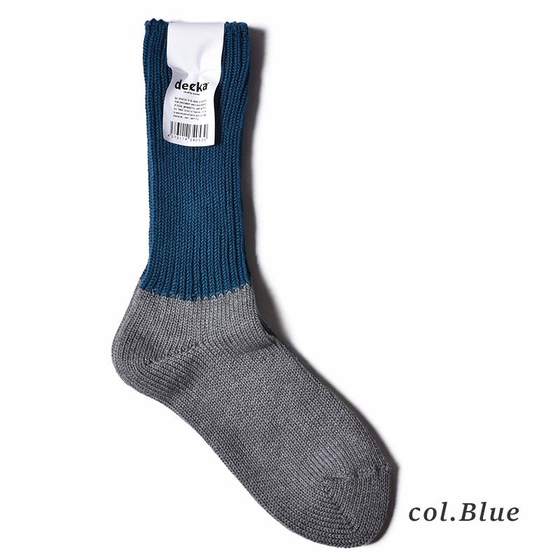 【ネコポス可】decka -quality socks- Heavyweight Socks | Bicolor デカ クオリティー ヘヴィーウェイト ソックス  ( メンズ レディース ウィメンズ 靴下 )｜precious-place｜08