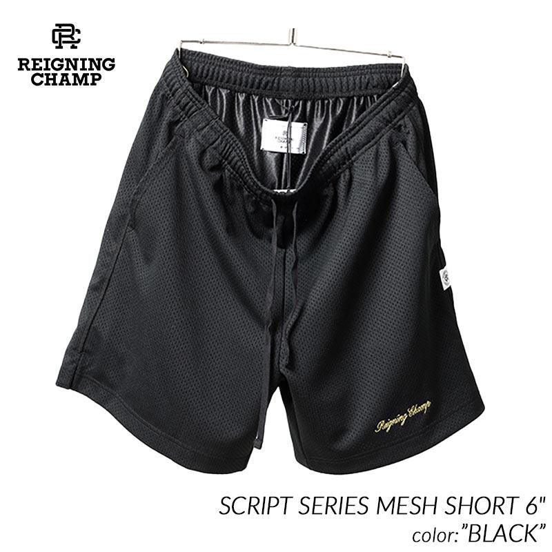 REIGNING CHAMP SCRIPT SERIES MESH SHORT 6