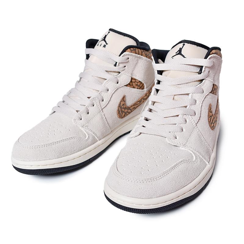 日本未発売 NIKE AIR JORDAN 1 MID SE "Brown Elephant" ナイキ エア ジョーダン ミッド スニーカー ( 海外限定 エレファント DZ4129-102 )｜precious-place｜02