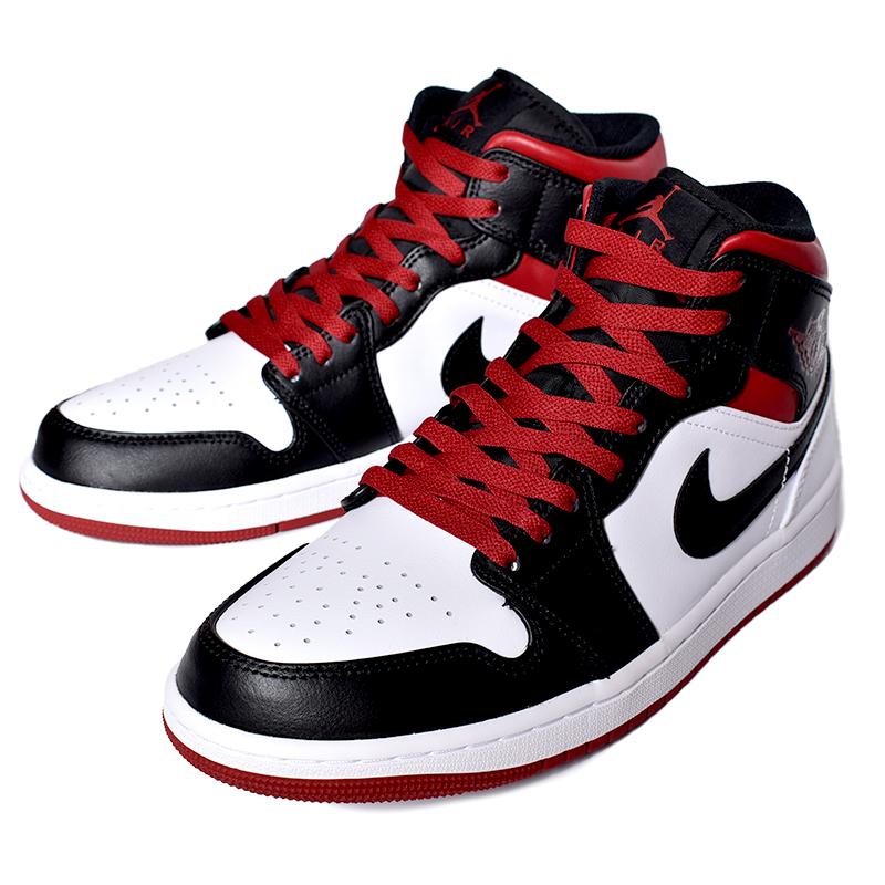 NIKE AIR JORDAN 1 MID "Gym Red Black Toe" ナイキ エア ジョーダン ミッド スニーカー ( 赤 シカゴ chicago bred DQ8426-106 )｜precious-place｜02