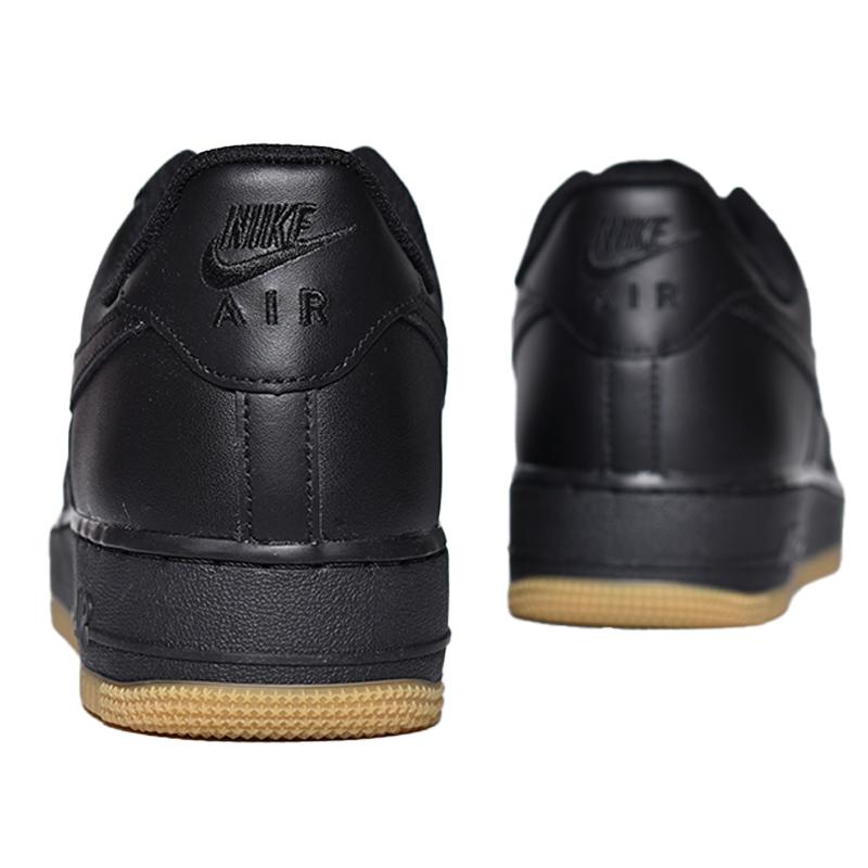 日本未発売 NIKE AIR FORCE 1 '07 "BLACK GUM" ナイキ エアフォース 1 スニーカー ( 海外限定 黒 ブラック ガムソール メンズ DZ4404-001 )｜precious-place｜03