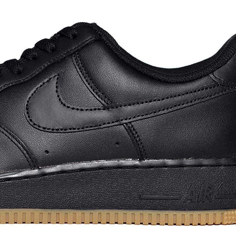 日本未発売 NIKE AIR FORCE 1 '07 "BLACK GUM" ナイキ エアフォース 1 スニーカー ( 海外限定 黒 ブラック ガムソール メンズ DZ4404-001 )｜precious-place｜07