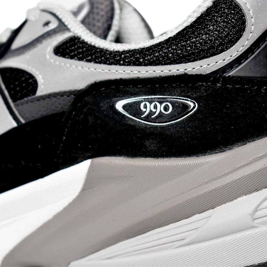 NEW BALANCE "made in USA" M990BK6 BLACK ニューバランス スニーカー ( 黒 ブラック グレー 灰色 D 992 993 996 メンズ )｜precious-place｜08