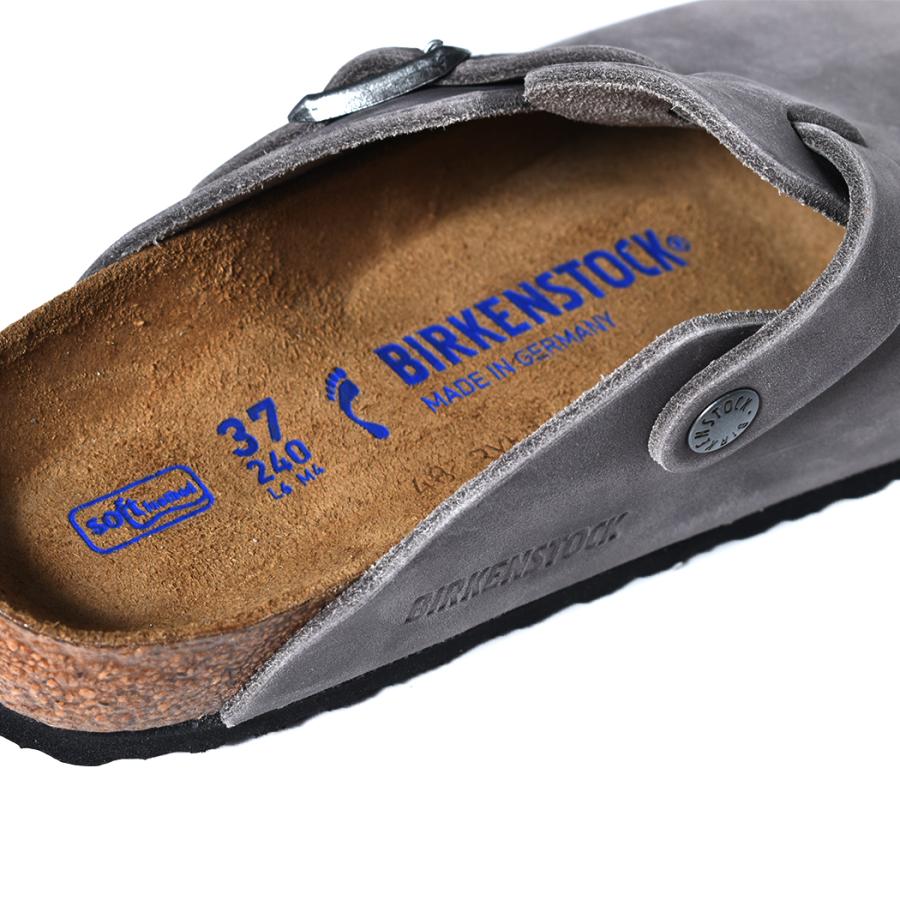 BIRKENSTOCK BOSTON Oiled Leather ( NARROW FIT ) IRON BIRKENSTOCK BOSTON Oiled Leather ( NARROW FIT ) IRON