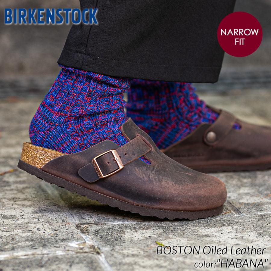 BIRKENSTOCK BOSTON Oiled Leather ( NARROW FIT ) HABANA BIRKENSTOCK BOSTON Oiled Leather ( NARROW FIT ) HABANA