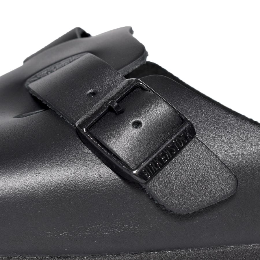 BIRKENSTOCK BOSTON Natural Leather ( REGULAR FIT ) BLACK BIRKENSTOCK BOSTON Natural Leather ( REGULAR FIT ) BLACK