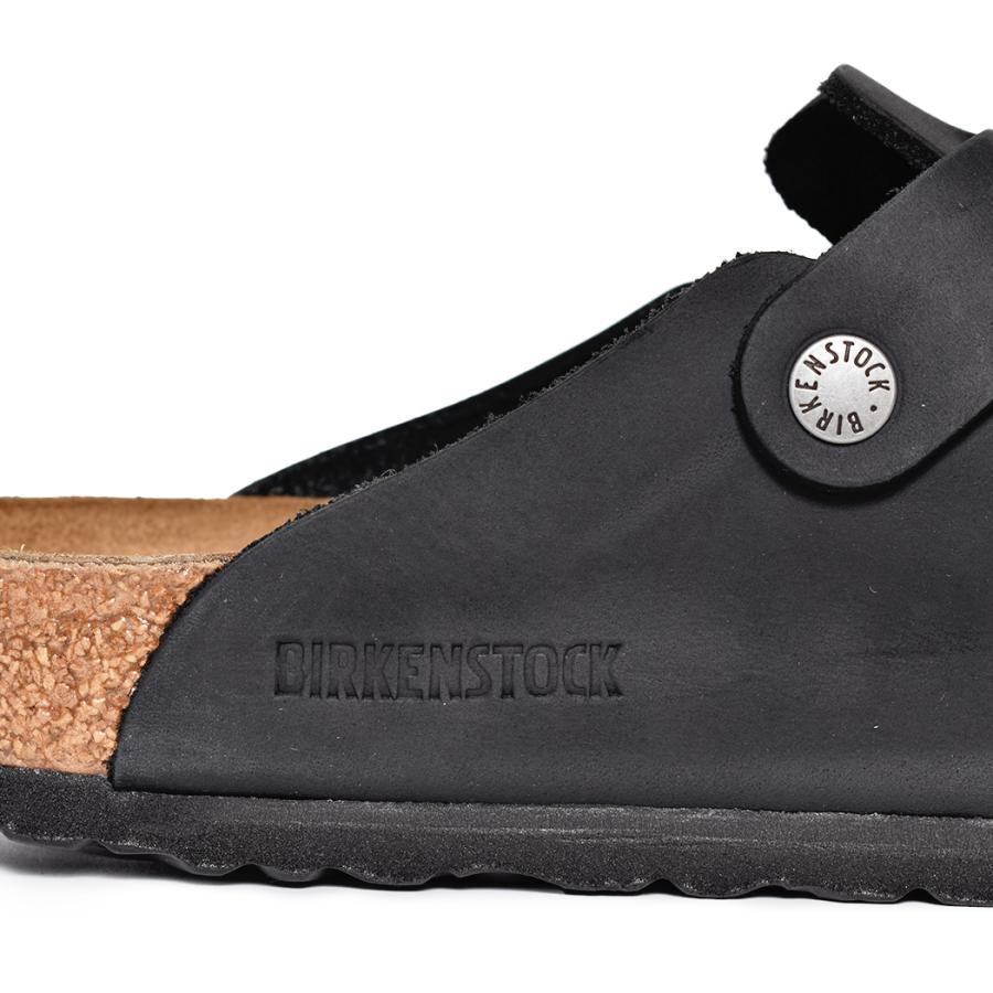 BIRKENSTOCK BOSTON Oiled Leather ( REGULAR FIT ) BLACK BIRKENSTOCK BOSTON Oiled Leather ( REGULAR FIT ) BLACK