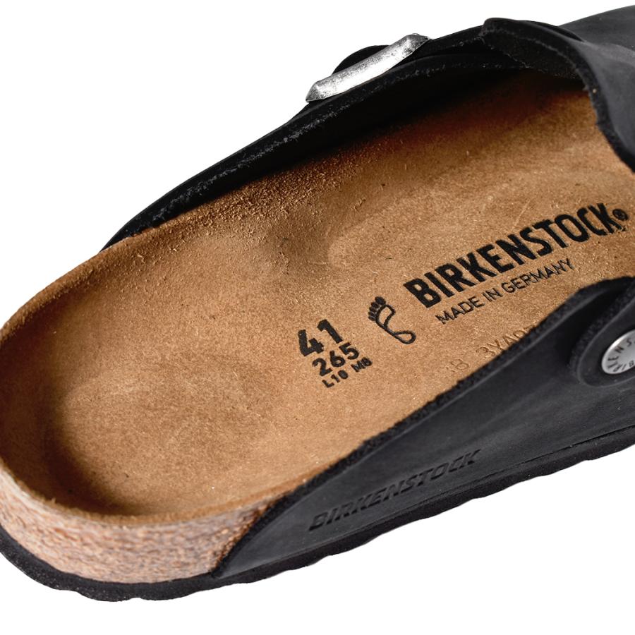 BIRKENSTOCK BOSTON Oiled Leather ( REGULAR FIT ) BLACK BIRKENSTOCK BOSTON Oiled Leather ( REGULAR FIT ) BLACK