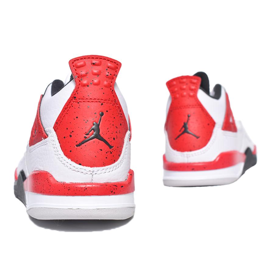 NIKE AIR JORDAN 4 RETRO PS "Red Cement" ナイキ エア ジョーダン キッズ スニーカー ( 白 赤 レッド ジュニア シューズ KIDS BQ7669-161 )｜precious-place｜03