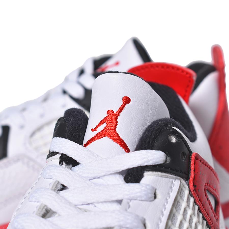 NIKE AIR JORDAN 4 RETRO PS "Red Cement" ナイキ エア ジョーダン キッズ スニーカー ( 白 赤 レッド ジュニア シューズ KIDS BQ7669-161 )｜precious-place｜06