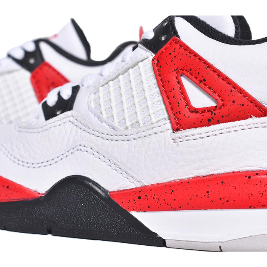 NIKE AIR JORDAN 4 RETRO PS "Red Cement" ナイキ エア ジョーダン キッズ スニーカー ( 白 赤 レッド ジュニア シューズ KIDS BQ7669-161 )｜precious-place｜07