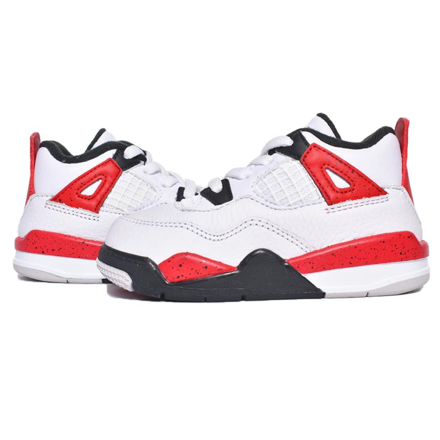 NIKE AIR JORDAN 4 RETRO TD "Red Cement" ナイキ エア ジョーダン ベビー スニーカー ( 白 赤 レッド BABY キッズ KIDS BQ7670-161 )｜precious-place｜08