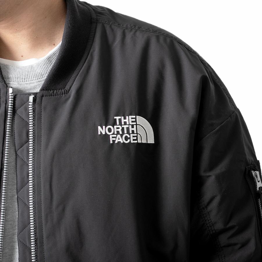 日本未発売 THE NORTH FACE HAYDEN EX HEAT BOMBER BLACK ザ ノースフェイス ボンバー ジャケット (  海外限定 黒 MA-1 NJ3NP58J )