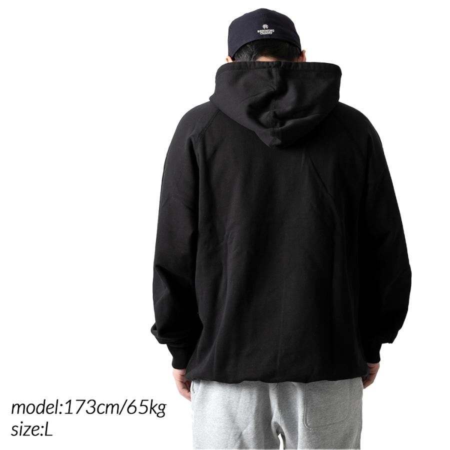 REIGNING CHAMP RELAXED PULLOVER HOODIE MIDWEIGHT BLACK レイニング 