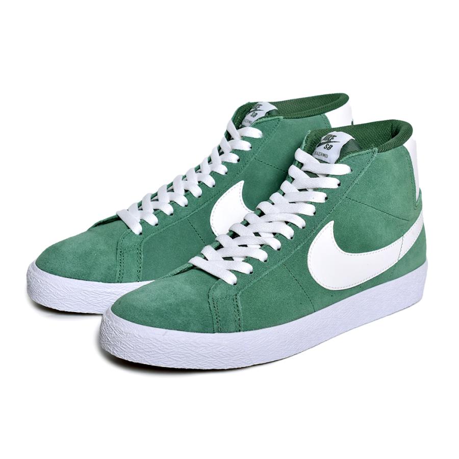 海外限定 NIKE SB ZOOM BLAZER MID "GREEN WHITE" ナイキ ブレイザー ミッド スニーカー ( 日本未発売 ブレーザー 緑 グリーン 白 FD0731-300 )｜precious-place｜02