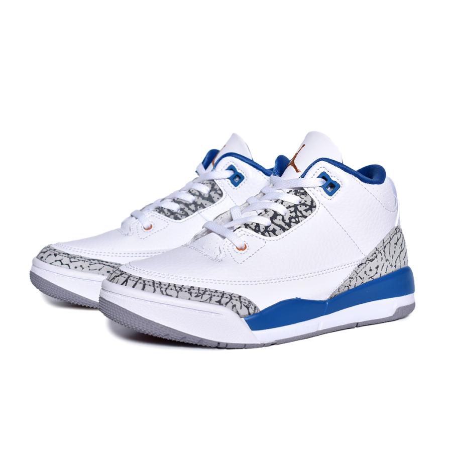 NIKE JORDAN 3 RETRO PS "WIZARDS" ナイキ エア ジョーダン スニーカー ( 白 ホワイト 青 キッズ シューズ ジュニア KIDS DM0966-148 )｜precious-place｜02