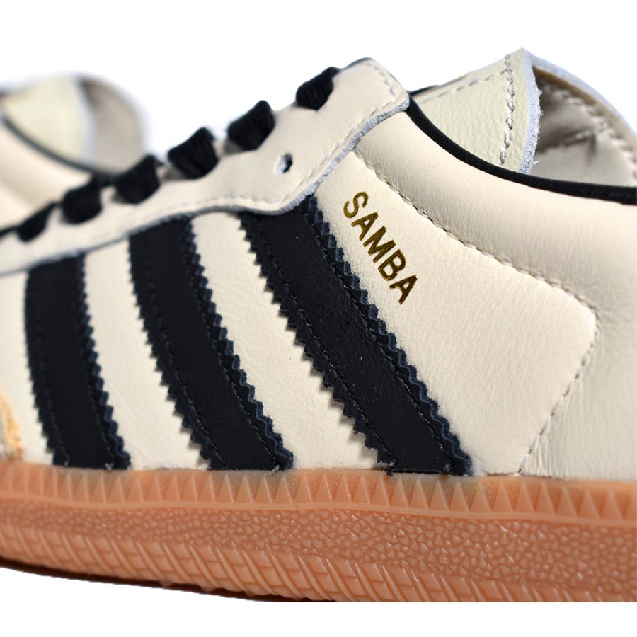 adidas SAMBA OG W "Cream White / Black" アディダス サンバ スニーカー ( 白 ホワイト 金 ベージュ クリーム レトロ ガムソール スケート ID0478 )｜precious-place｜07