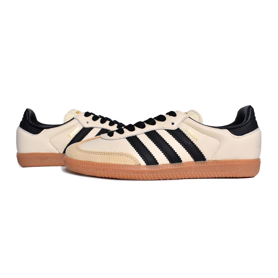 adidas SAMBA OG W "Cream White / Black" アディダス サンバ スニーカー ( 白 ホワイト 金 ベージュ クリーム レトロ ガムソール スケート ID0478 )｜precious-place｜08