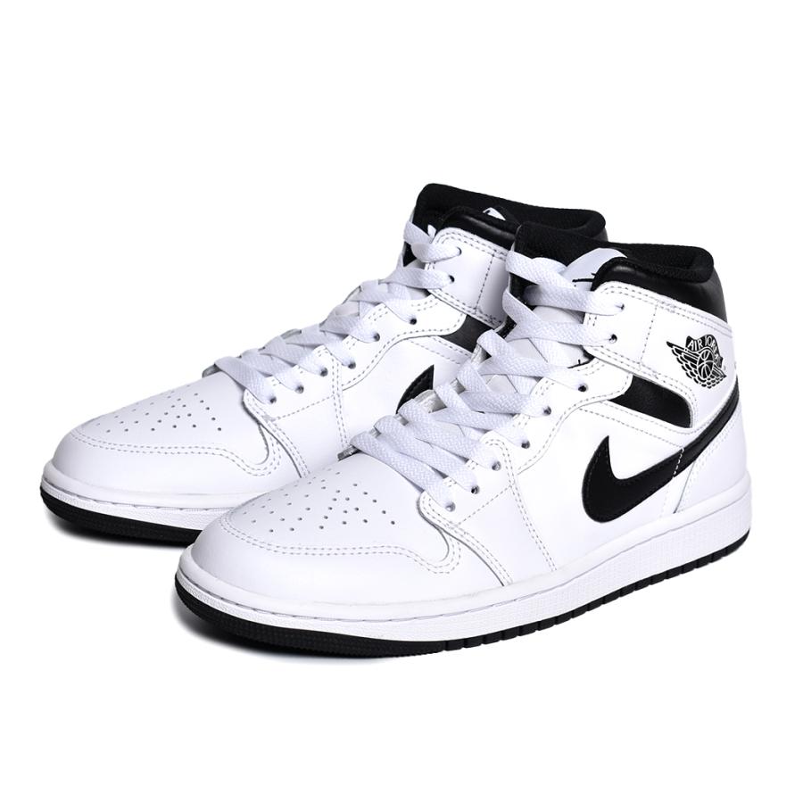 NIKE AIR JORDAN 1 MID "WHITE BLACK" ナイキ エア ジョーダン ミッド スニーカー ( 白 ホワイト 黒 ブラック メンズ DQ8426-132 )｜precious-place｜02