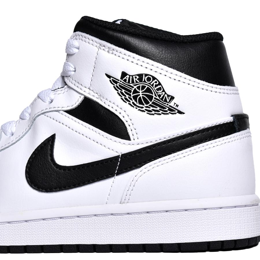 NIKE AIR JORDAN 1 MID "WHITE BLACK" ナイキ エア ジョーダン ミッド スニーカー ( 白 ホワイト 黒 ブラック メンズ DQ8426-132 )｜precious-place｜06