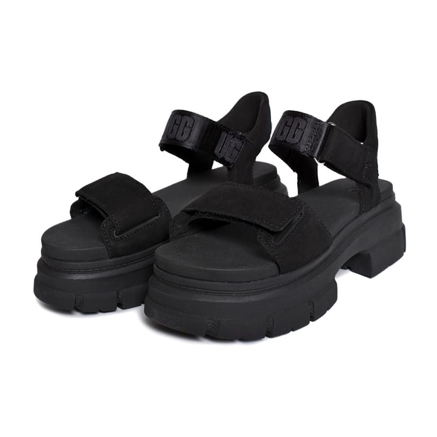 海外限定 UGG ASHTON ANKLE SANDALS "BLACK" アグ ウィメンズ アシュトン アンクル サンダル スライド レディース ( 黒 厚底 ブラック 1136764 )｜precious-place｜02