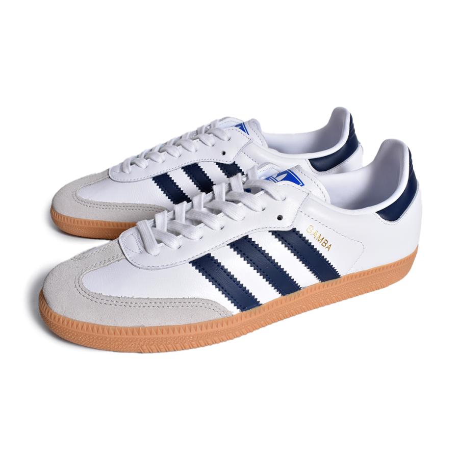 adidas SAMBA OG "WHITE/NIGHT INDIGO/GAM" アディダス サンバ スニーカー ( 白 ホワイト 紺 ガムソール メンズ レディース ウィメンズ IF3814 )｜precious-place｜02