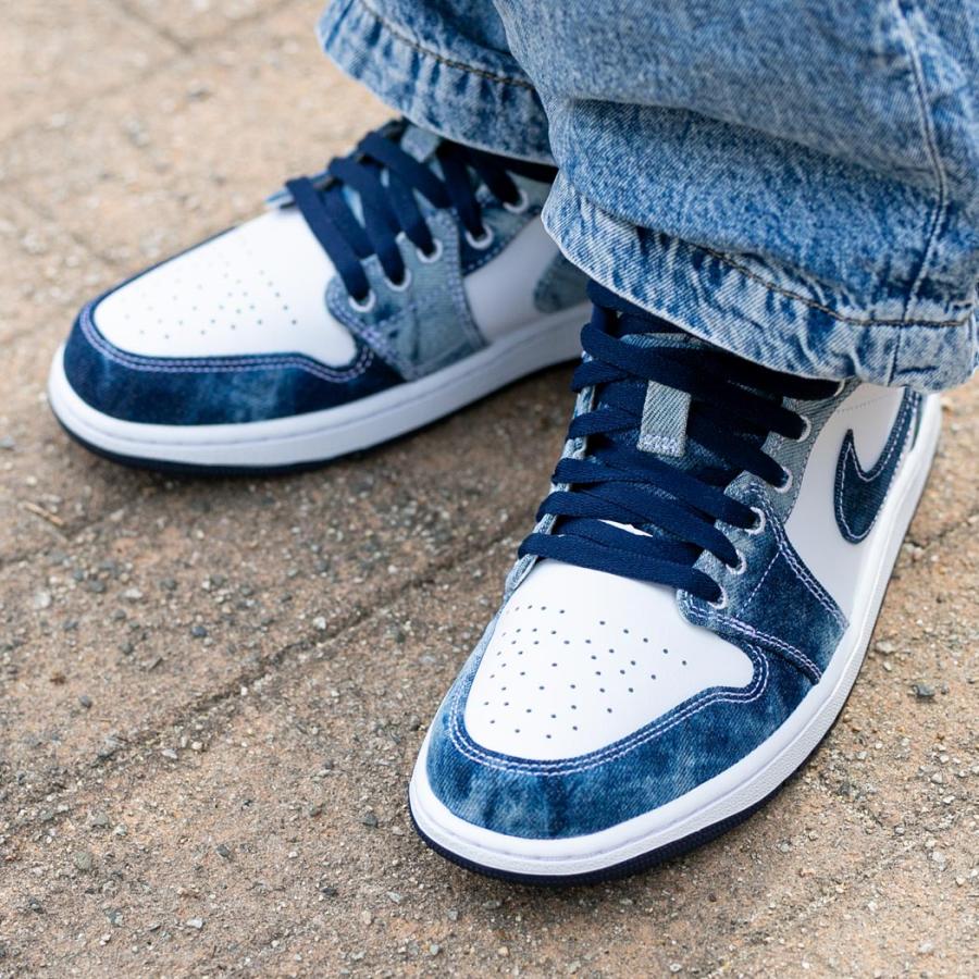 海外限定 NIKE AIR JORDAN 1 LOW SE "Washed Denim" ナイキ エア ジョーダン ロー スニーカー ( 日本未発売 デニム CZ8455-100 )｜precious-place｜02